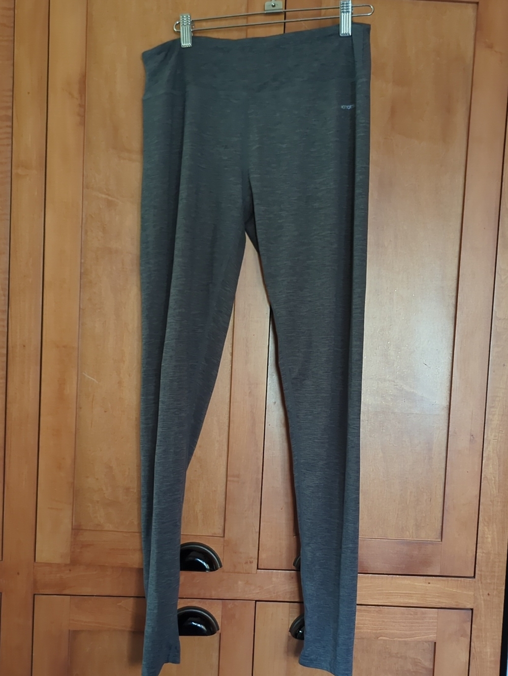 Hottotties High-Waist Gray Leggings Smooth Waistband Medium